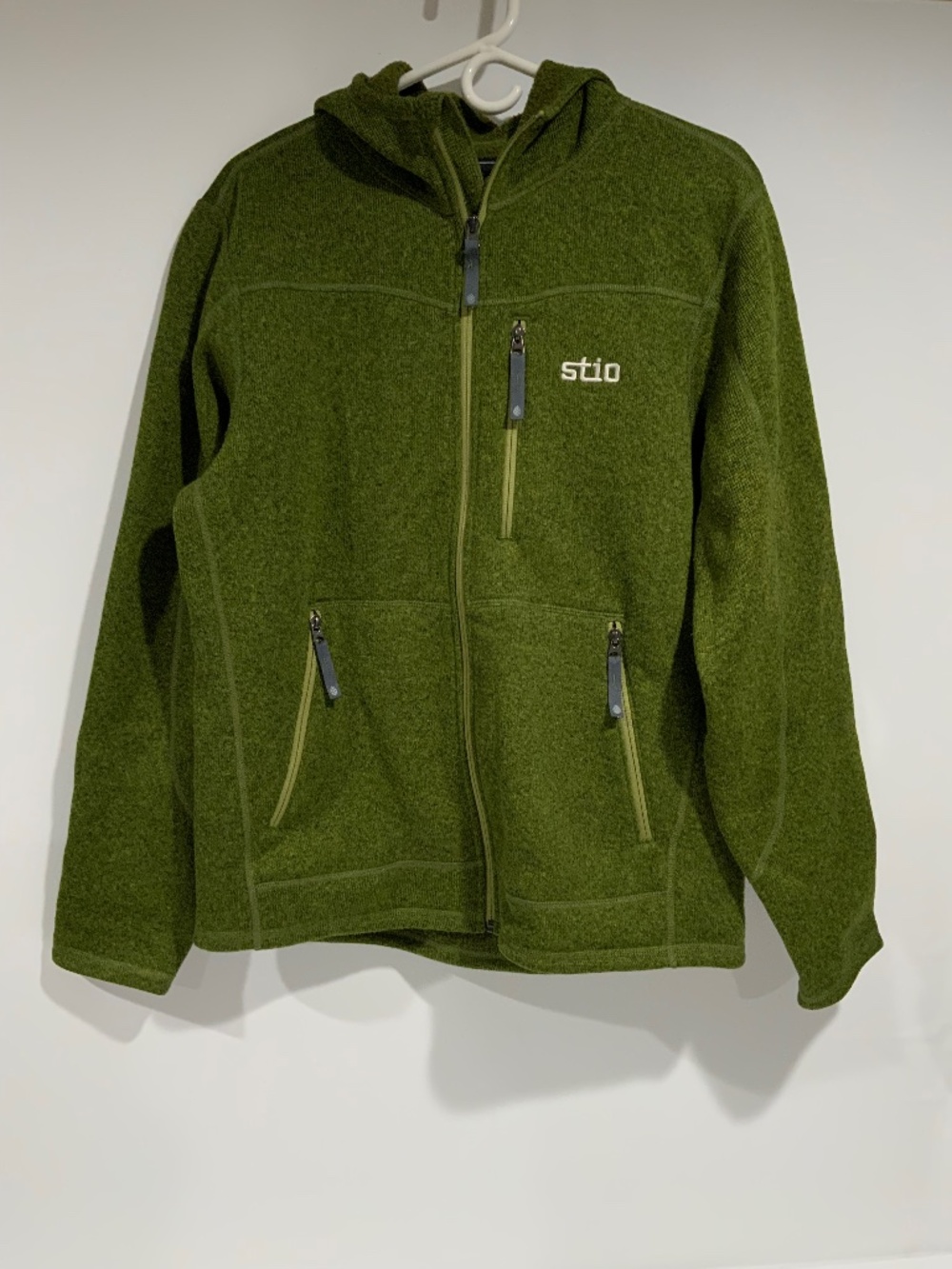 Men’s Stio Sz L Ivy Heather Wilcox Hooded Jacket